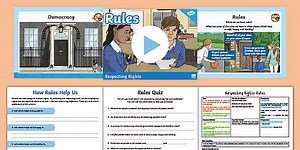 Citizenship LKS2 Respecting Rights Lesson 3: Rules Lesson Pack
