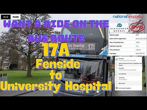 🚍 How to Travel Coventry on Route 17A | Fenside to University Hospital via City Centre 🏡🏥