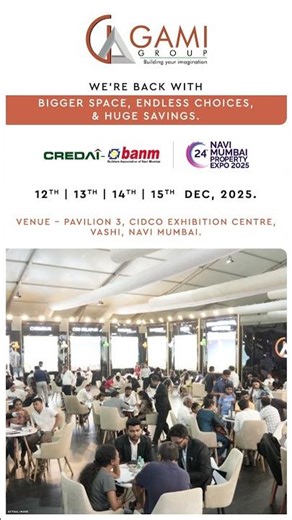 We’re back—bigger space, endless choices, big savings! Join Us at CREDAI-BANM Expo 2025, Navi Mumbai