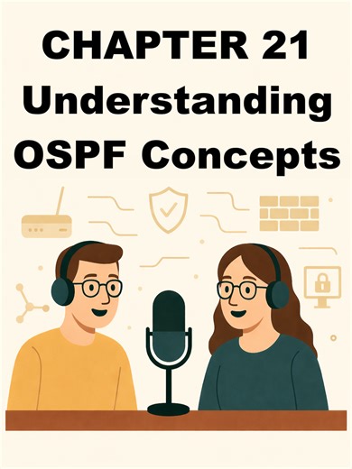 CCNA CHAPTER 20 Podcast | Troubleshooting IPv4 Routing | CCNA 200 301 #ccna #ccna200301 #networking 🌐 Welcome to Part 21 of the CCNA 200-301 Podcast Series! In this episode, we dive deep into OSPF (Open Shortest Path First)—one of the most important and widely used link-state routing protocols in enterprise networks and a key topic for the CCNA 200-301 exam. This lesson focuses on helping you truly understand how OSPF works behind the scenes, not just how to configure it. We’ll break down compl