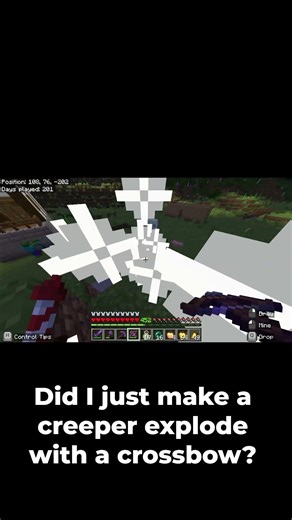 Did My Firework Blow Up The Creeper? #minecraft #aviation #minecraftshorts #minejackplayz #shorts