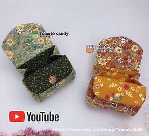 No.140 Accordion Card & Coin Purse, PDF Pattern Only, Hand Sewing, Youtube Tutorial, No Written Instructions - Etsy