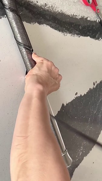 Grab a Walmart tension rod & some pumpkin pails...