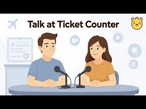 Talking At Ticket Counter | Real English Practice | (A2-B1) level..