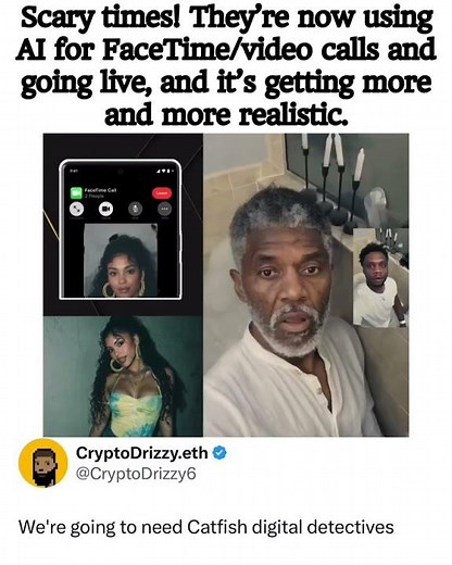 Scary times! They’re now using AI for FaceTime video calls and going live, and it’s getting crazy.