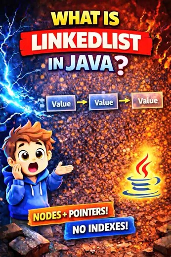 What is LinkedList in Java? #shorts #viral #java #learning #coding