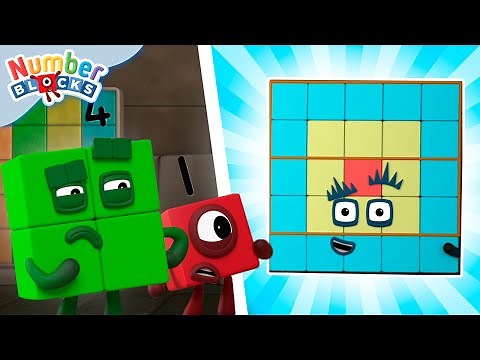 🗺️ We're going on a Square Hunt! 🟩 | Counting for Kids | 12345 | ‪@Numberblocks‬