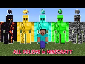 How Many Types of Golems are in Minecraft? Which Golem Do you Like, Most Powerful of Most Beautiful!