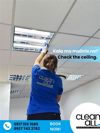 Dust and dirt don’t just stay where you can see them—and neither do we. 👀 While most people focus on what’s obvious, hidden dust builds up in ceilings, light fixtures, vents, and other hard-to-reach areas—quietly affecting the cleanliness of your space and even the air you breathe. We go beyond the usual cleaning. We don’t stop at what looks clean—we make sure everything is clean. From top to bottom, every detail matters. ✨ Hindi lang surface clean ✨ Pati mga areas na madalas nakakalimutan ✨ Wa