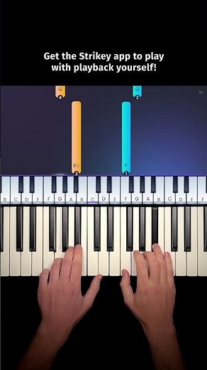 Silent Night - Easy Piano Tutorial (from the STRIKEY app) #christmas #piano #tutorial