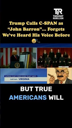 Trump Calls C SPAN as “John Barron”… Forgets We’ve Heard His Voice Before 😅📞