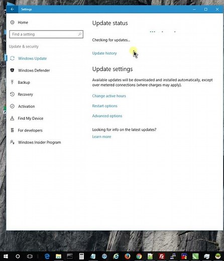 Windows 10 Basics - How to manually check for windows updates