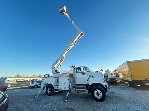 2008 Sterling L8500 61' Over-Center Bucket Truck with Material Handler | eBay
