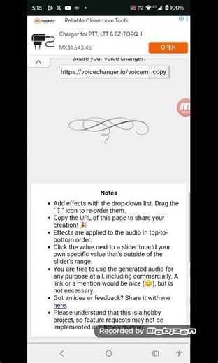 how to make autistic x Audio on Voice Changer.Io