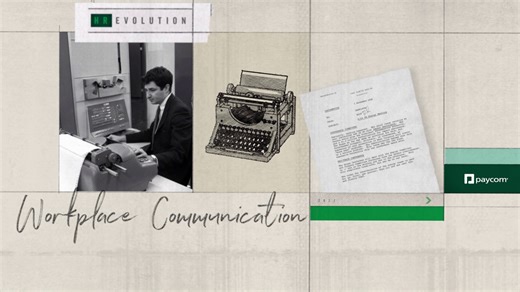 37 reactions | Today, it’s common to attend a virtual meeting or instant message a colleague. But things weren’t always so digital. Watch this episode to learn how workplace communication has changed over time. #HRevolution https://pycm.co/3kLn996 | Paycom | Facebook