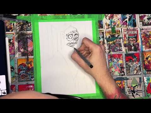 Let’s Draw Bob from Beetlejuice! Drawing ASMR