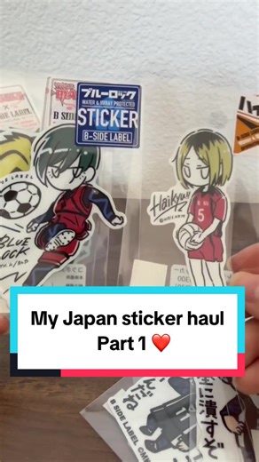 My Japan sticker haul part 1! Here to showcase all the anime stickers that I bought from Japan❤️ If you enjoyed the video, remember to hit the heart on the right, and the plus sign to see more anime unboxing videos 😊 Part 2 to come soon! #stickerhaul #animemerch #animehaul #anime #fyp