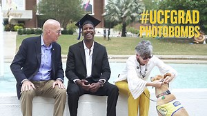 UCF Interim President Thad Seymour and wife Katie surprised some graduates during their graduation photoshoots! 🎓 | University of Central Florida