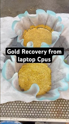 Gold Recovery from Laptop CPUs (Full Recovery Process) #goldrecovery