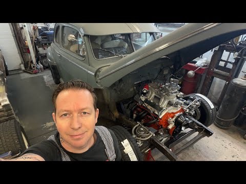 Small Block Chevy Install in a 46 Ford Coupe