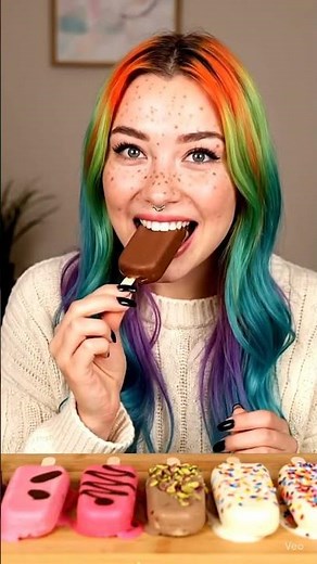 🍦 Ice Cream Bar ASMR ✨ | Creamy & Crunchy Eating Sounds | Sugar Spectrum #shorts #asmr