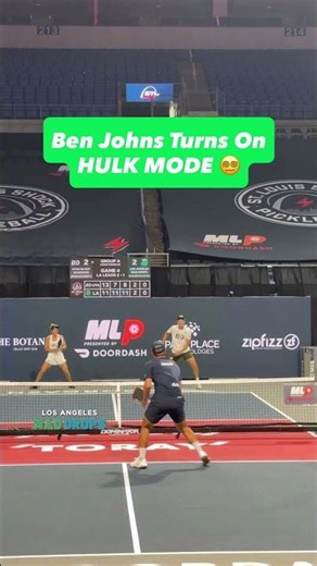 Ben Johns goes Hulk Mode #pickleballhighlights #pickleball