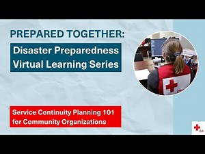 Service Continuity Planning 101 for Community Organizations