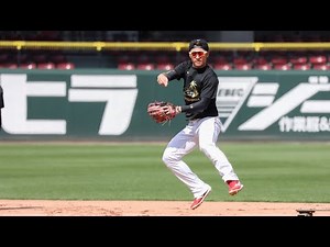 【カープ公式】4月22日の練習動画