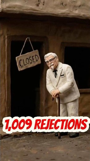 How Colonel Sanders Built An Empire After 1000 Rejections #success #kfc #motivation