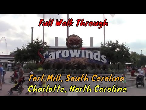 Carowinds Full Tour - Charlotte, North Carolina