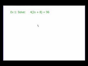 Equations with the Distributive Property