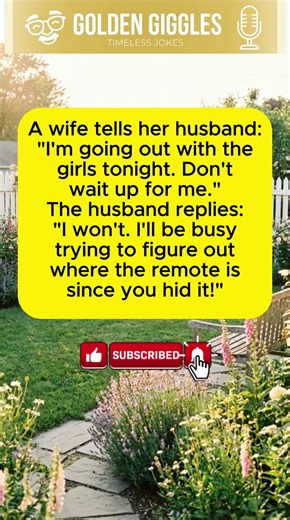Where's the Remote? 📺 #marriage #joke #revenge