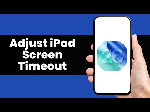 How to Adjust iPad Screen Timeout (tutorial)