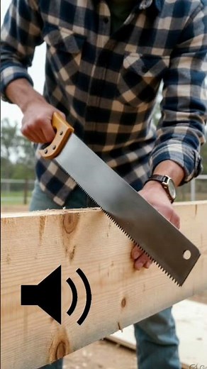 Sawing Wood Sound Effect 🔧 | Real Saw Cutting SFX #shorts