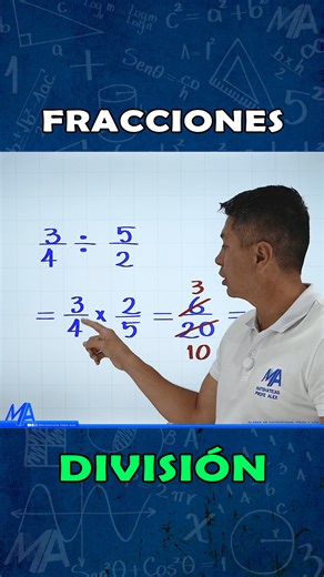 Matemáticas Profe Alex on Instagram: "División de fracciones #matemáticasprofealex #parati"