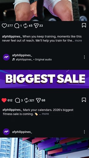 Mark your calendars. 2026's biggest fitness sale is coming. 🏷️ If starting felt hard before, this made it 1000x easier. #AnytimeFitness #TrainForYourLife #AFFitnessFrenzy | Anytime Fitness Philippines