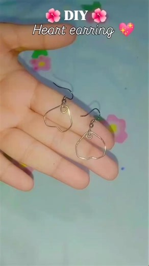 DIY Heart Earrings From Safety Pin!💖✨#shorts #craft ideas 💡.