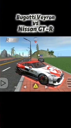 Nissan GT-R VS Bugatti Veyron #trending #herobrine #nissan #cars #shorts