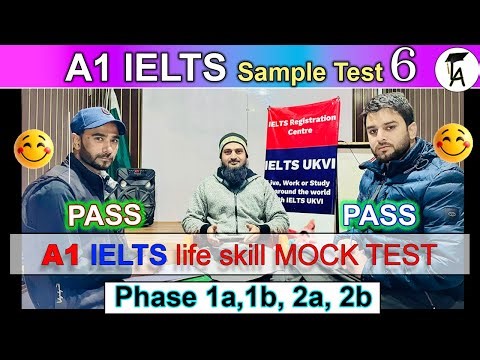 A1 IELTS MOCK TEST 6 : IELTS Life Skills Full Test : A1 Speaking and Listening Full Test