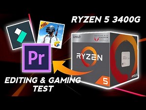 Ryzen 5 3400G Editing, Streaming and Gaming Performance test !!