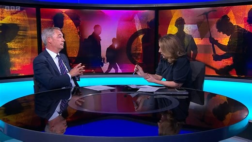 ‘Brexit has failed,’ former Brexit Party leader Nigel Farage admits after he's read a list of negative facts about the UK economy bbc.in/2Ps915G | BBC Newsnight