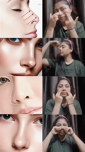 Face Yoga for Nose Shape and Slim Face | Face Slimming Exercises for Natural Nose Lift
