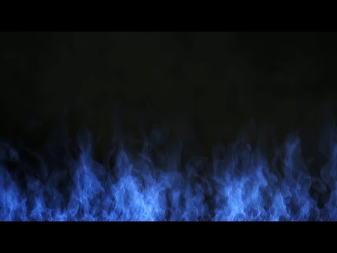 Fire Overlay Burning Blue Fire With Smoke Effect | Motion Background Video Effects HD |