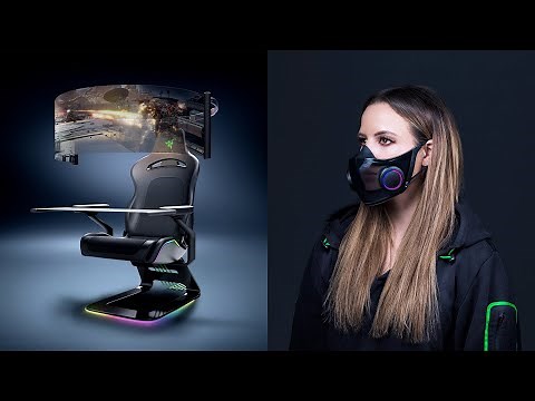 Razer's Crazy CES concepts: Coronavirus Mask and a MASSIVE chair setup