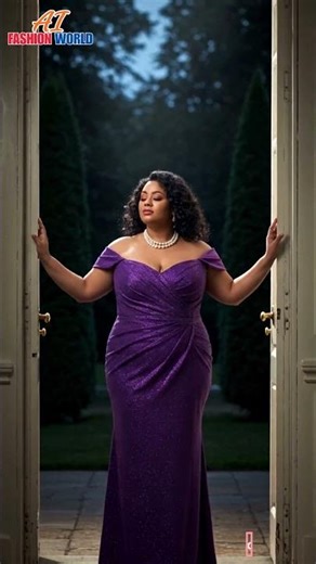 Stunning Plus Size Fashion in Rain AI Generated Curvy Model Lookbook