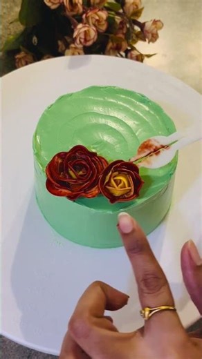 Simple Birthday Cake Design | Buttercream Flowers | Beginner Friendly Cake Decorating Idea