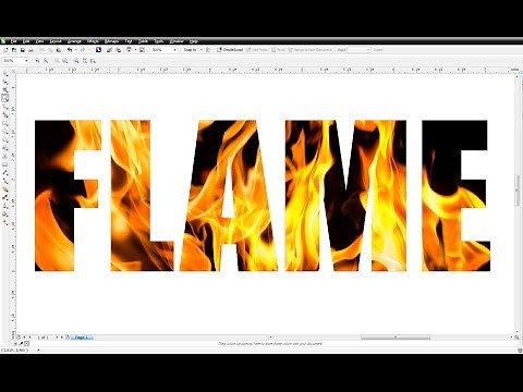 CorelDRAW X6 Tutorial : How to place a photo inside of text