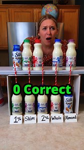 208K views · 2.4K reactions | Milk Taste Test Challenge 拏 Kids, mom, dad, and the whole family play funny, DIY taste test game at home with skim, whole, almond, and all the different types of milk. Perfect guessing game to test your food knowledge with your friends. This video was produced by Benson Crew, Network Media, and Benson Bros. | Paul & Kezzy | Facebook