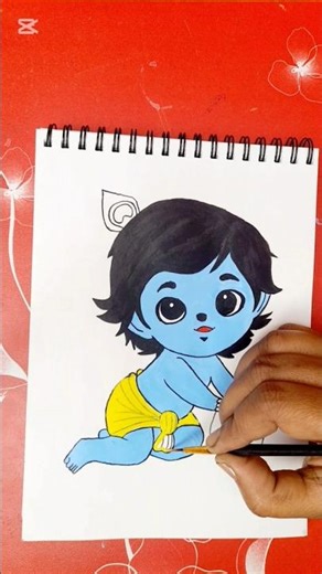 How to Draw Little Krishna # shorts #short #shortsviral