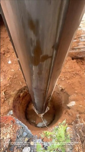 The process of pile foundation construction with rotary drilling rig